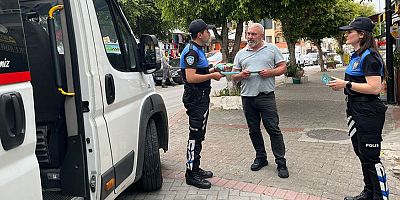 Alanya'da trafik bilgilendirmesi yapıldı