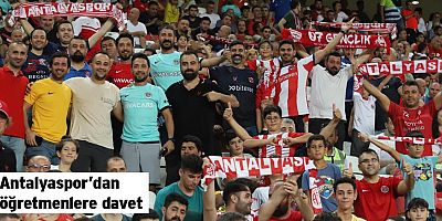 Antalyaspor’dan öğretmenlere davet