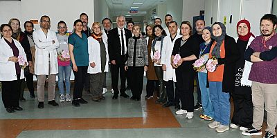 Başdeğirmen çifti sağlıkçıların 14 Mart Tıp Bayramı’nı kutladı