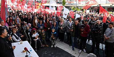 Başkan Adayı Nefi Kara'nın seçim ofisi açılışı mitinge dönüştü