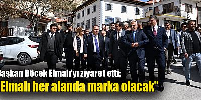 Başkan Böcek Elmalı’yı ziyaret etti