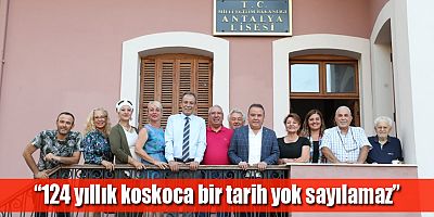 Başkan Böcek’ten Antalya Lisesi’ne destek
