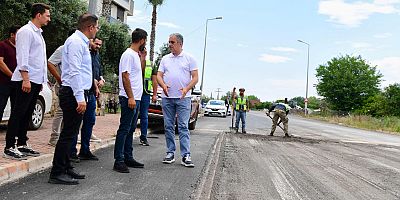 Başkan Esen çalışmaları yerinde inceledi