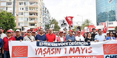 Başkan Kotan 1 Mayıs'ta meydandaydı