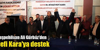 Başpehlivan Ali Gürbüz'den Nefi Kara'ya destek