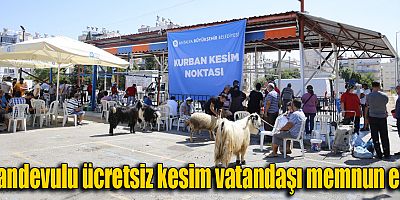 Büyükşehir 3 noktada kurban kesim hizmeti verdi