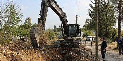 Büyükşehir’den Kemer Kuzdere’de alt yapı çalışması