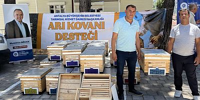 Büyükşehir’in arı kovanı destekleri sürüyor