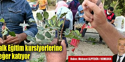 Halk Eğitim kursiyerlerine değer katıyor