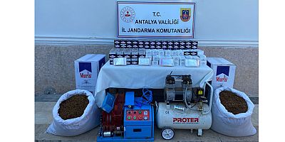 Jandarmadan kaçak sigara imalatına geçit yok