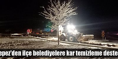 Kepez’den ilçe belediyelere kar temizleme desteği