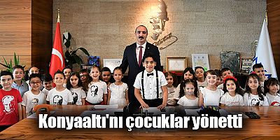 Konyaaltı'nı çocuklar yönetti