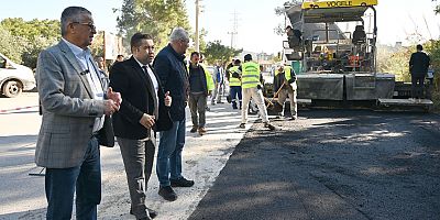Kuzdere’de asfaltlama çalışmaları tüm hızıyla sürüyor