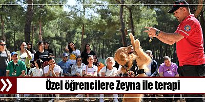 Özel öğrencilere Zeyna ile terapi