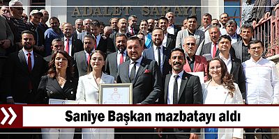 Saniye Başkan mazbatayı aldı