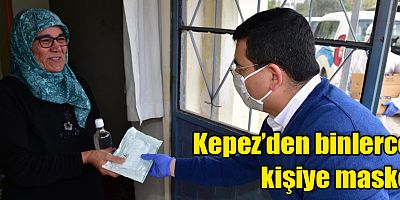 Tüm Kepez’e steril maske