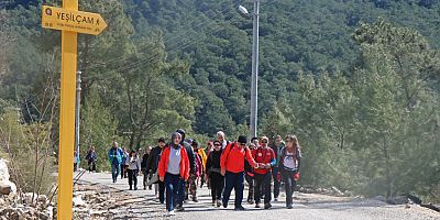 Yeşilçam yolunda doğa yürüyüşü düzenlendi