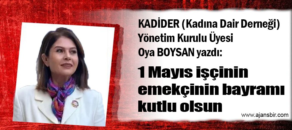 1 Mayıs işçinin emekçinin bayramı kutlu olsun