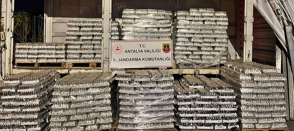 30 bin litre etil alkol ele geçirildi