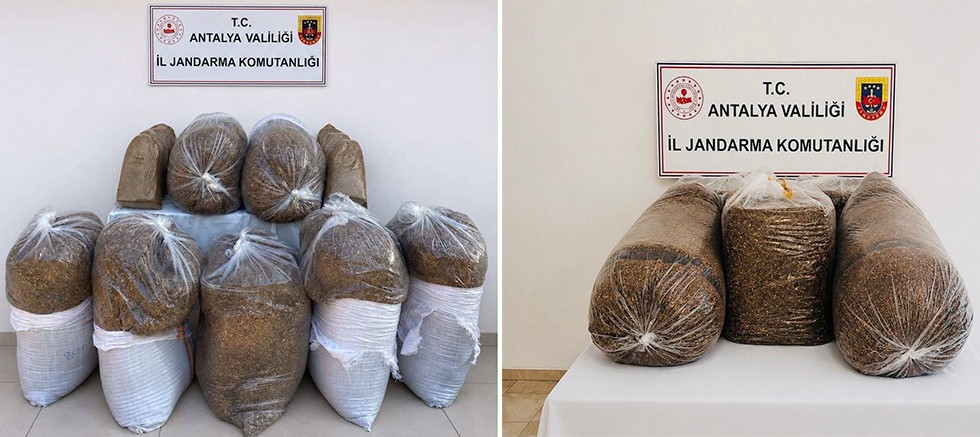 Aksu ve Serik İlçelerinde Kaçak Tütün Operasyonu