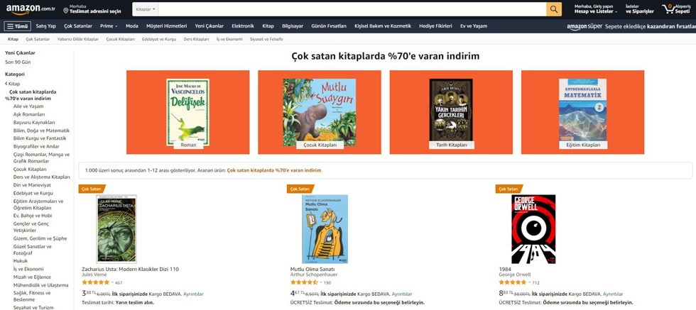 Amazon Türkiye, 2021’in en çok satan kitaplarını açıkladı