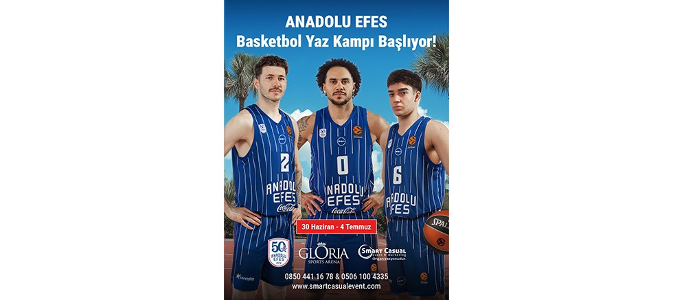 Anadolu Efes Basketbol Yaz Kampı 2026 için geri sayım başladı