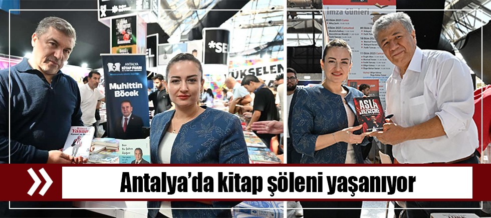 Antalya’da kitap şöleni yaşanıyor