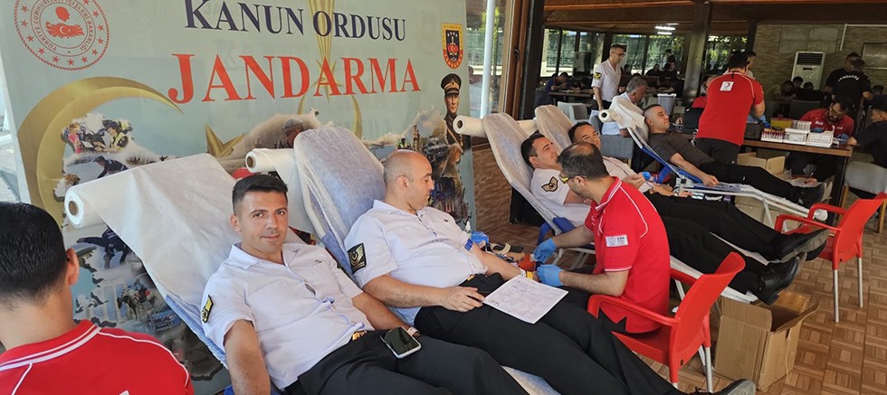 Antalya İl Jandarma Komutanlığınca Kan Bağışı