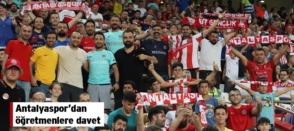Antalyaspor’dan öğretmenlere davet