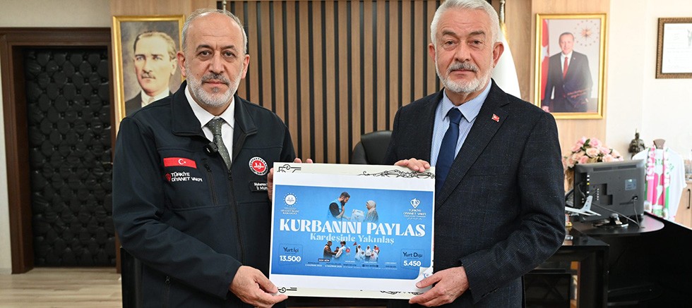 Başkan Başdeğirmen kurbanını Filistin’e bağışladı
