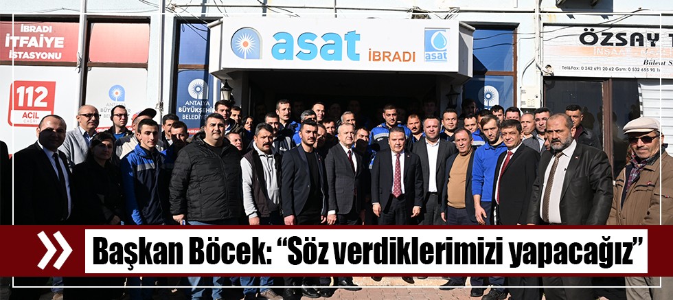 Başkan Böcek’den doğu ilçelere ziyaret