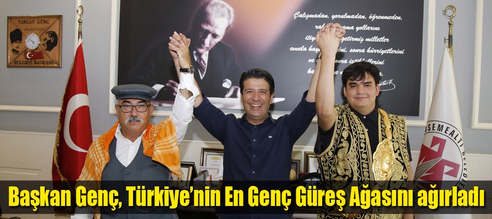 Başkan Genç, Türkiye’nin En Genç Güreş Ağasını ağırladı