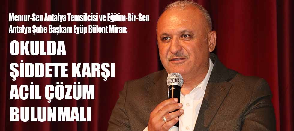 Başkan Miran: ‘Okul kapısı güvenin sınırı olmalıdır’