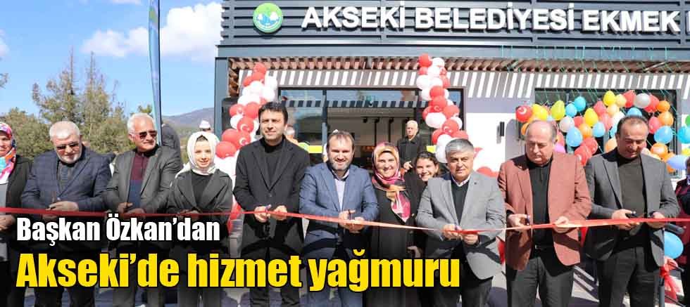 Başkan Özkan’dan Akseki’de hizmet yağmuru 