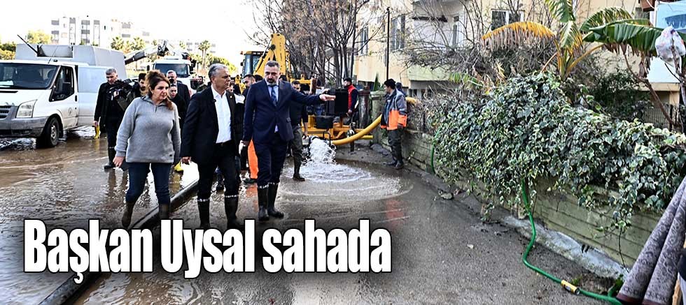 Başkan Uysal sahada
