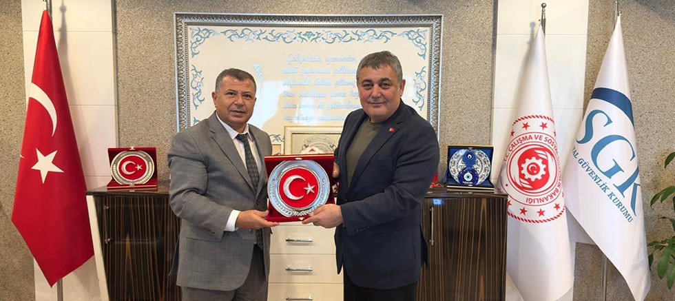 Başkan Yıldırım'dan SGK İl Müdürü Tanrıöver'e iade-i ziyaret