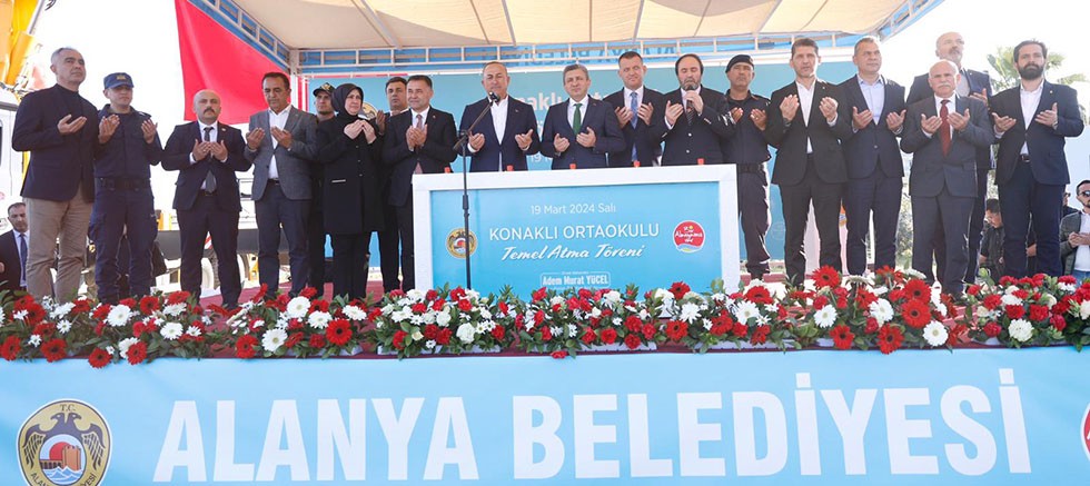 Başkan Yücel Alanya'ya kazandıracağı 11. okulun temelini attı