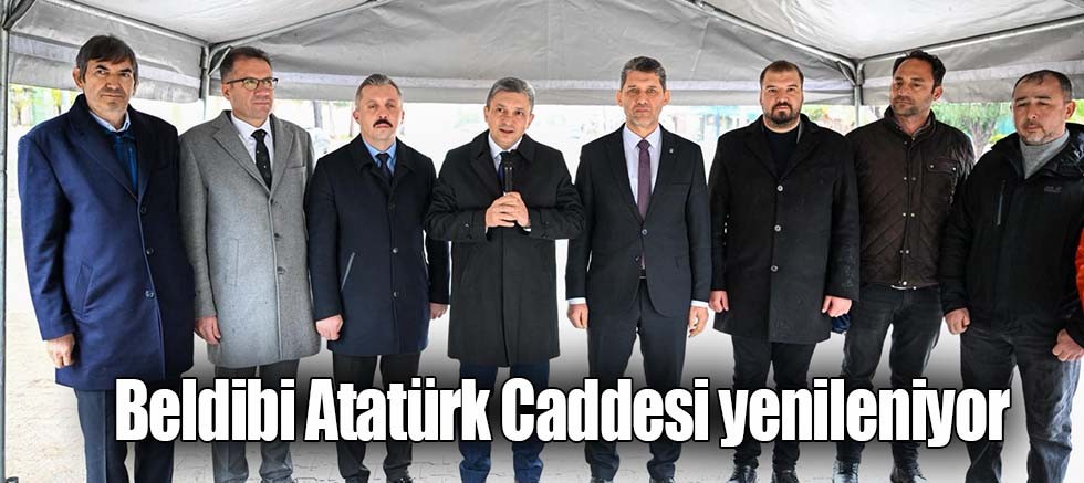 Beldibi Atatürk Caddesi yenileniyor
