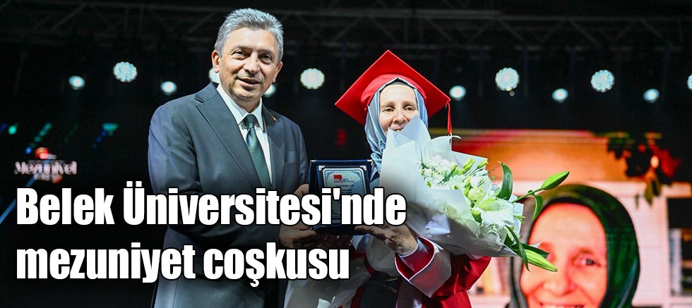 Belek Üniversitesi'nde mezuniyet coşkusu