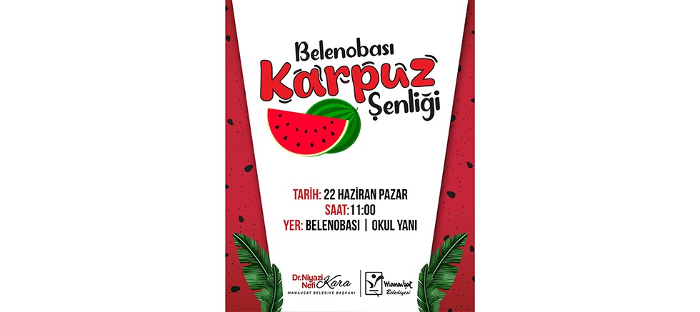 Belenobası'nda karpuz şenliği heyecanı