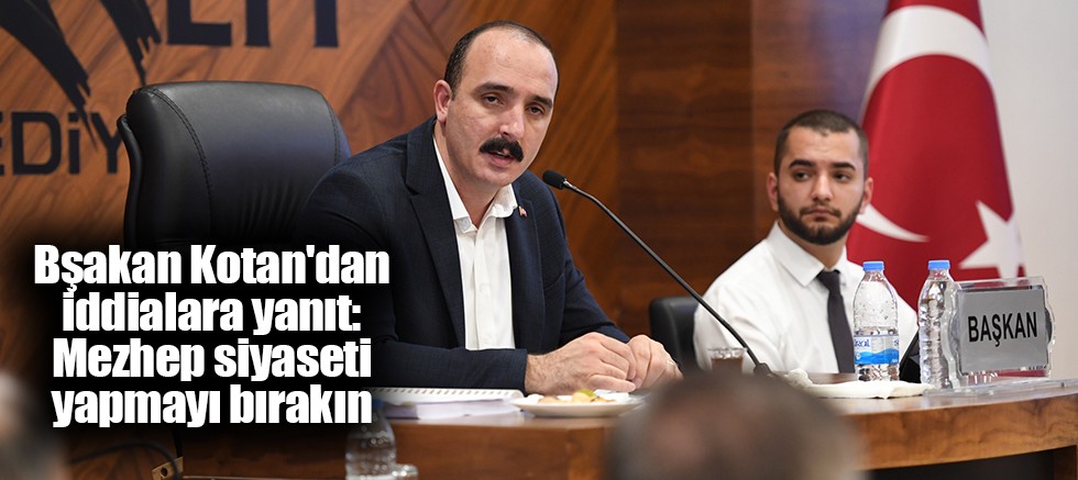 Bşakan Kotan'dan iddialara yanıt: Mezhep siyaseti yapmayı bırakın