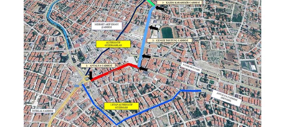 Büyükşehir’den Korkuteli’nde asfalt çalışması 