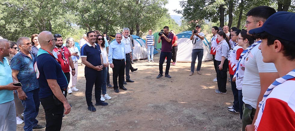 Büyükşehir izcileri Akseki’de kampta 