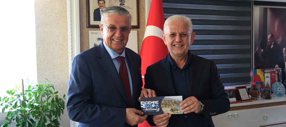 Demre Belediye Başkanı’ndan Başkan Topaloğlu’na ziyaret