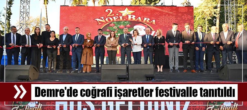 Demre'de coğrafi işaretler festivalle tanıtıldı