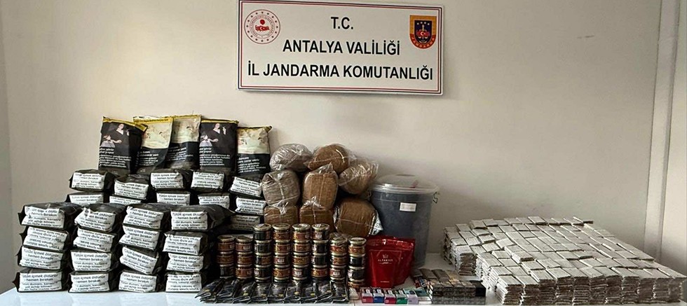 Elmalı ilçesinde Kaçak tütün operasyonu