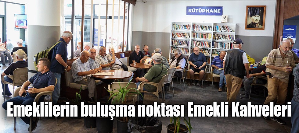 Emeklilere ücretsiz çay ve su ikramıyla kütüphane imkanı 