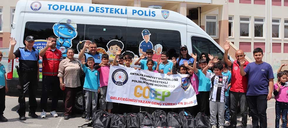 Emniyetten çocuklara destek devam ediyor