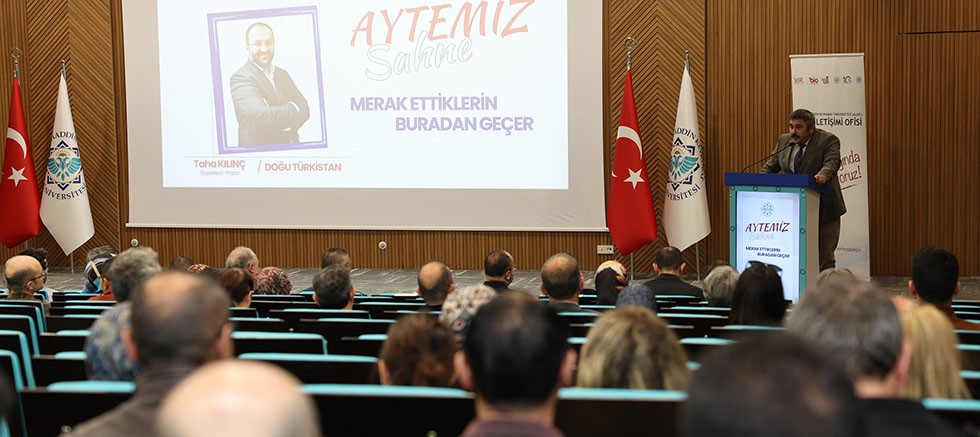 Gazeteci-Yazar Taha Kılınç, ALKÜ'de Doğu Türkistan'ı anlattı