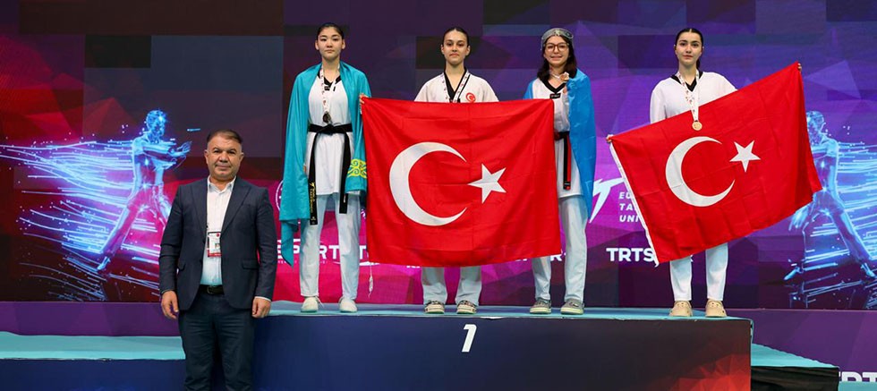 Genç kızlardan 1 altın, 4 gümüş, 14 bronz madalya